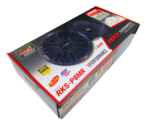 Par Medios Rangos 8 Plg Rks-p8mr Rock Series 500w Pro Audio Negro