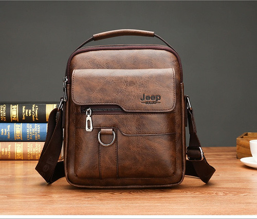 Imagen 2 de 3 de Mochila De Hombro De Piel Sintética Para Hombres