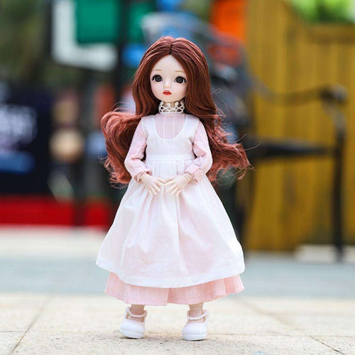 Imagem 2 de 9 de Menina Bebê Bola Conjunta Boneca Criança Brinquedo J
