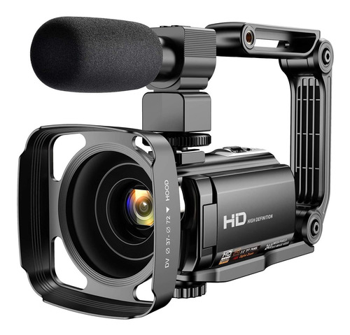 Camara De Video Con Microfono 1080p 30fps Vlogging Youtube