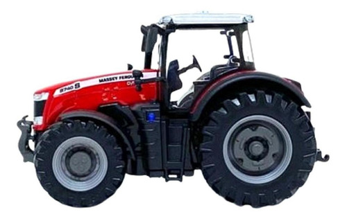 Miniatura Trator Massey Ferguson 8740s 10 Cm Vermelho Burago