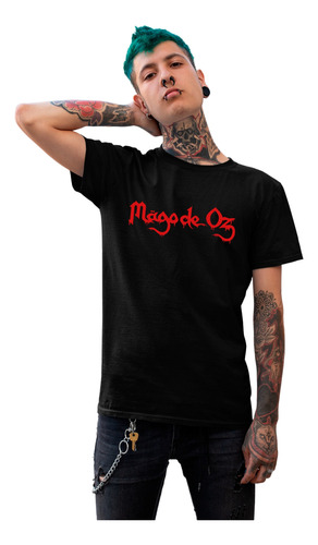 Playera Negra Metal Mago De Oz Concierto Molinos De Viento