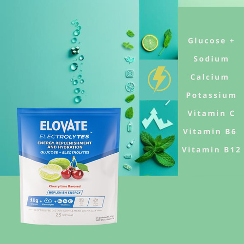 Elovate 15 - Mistura Para Bebida Eletrolítica Com 8 Gramas D