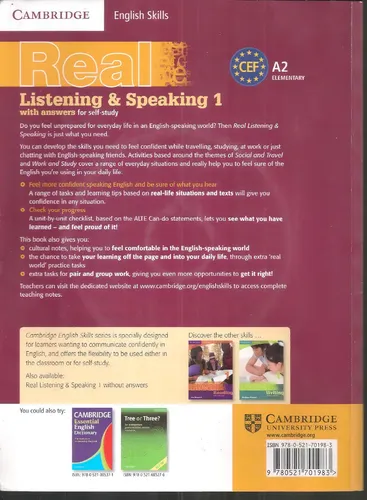Real Listening & Speaking 1 With Answers & Audio Cd - C.e.s | MercadoLibre