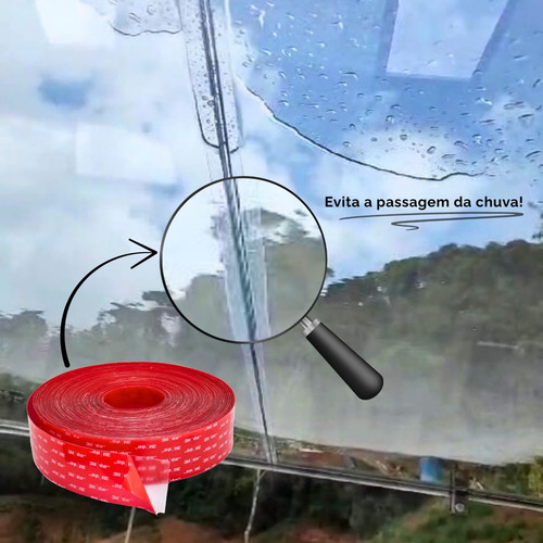 Fita De Vedação 5cm Para Cobertura Com Placa Solar 14 Metros