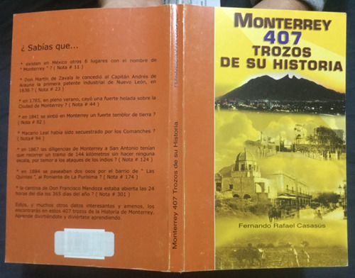 Monterrey 407 Trozos De Su Historia. Fernando R. Casasús.