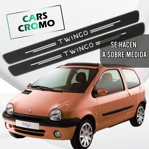 Posa Pies/pisa Puertas Renault Twingo Vinilo Fibra Carbon