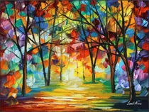 Comprar Cuadro Colorful Path Y Otros De Afremov 50x70
