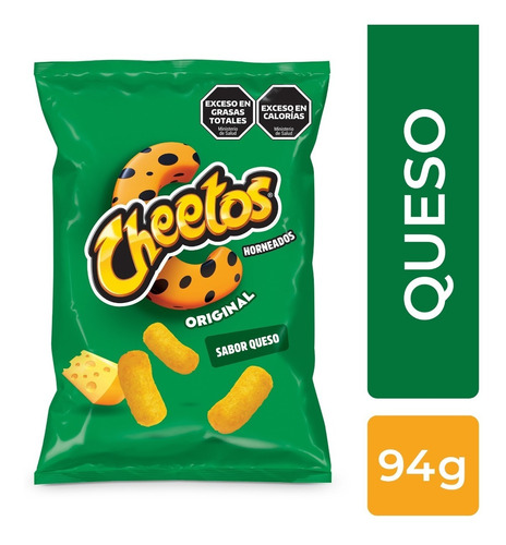 Imagen 1 de 3 de Cheetos Queso X 94 Gr | Snacks Pepsico Picadas Cumpleaños