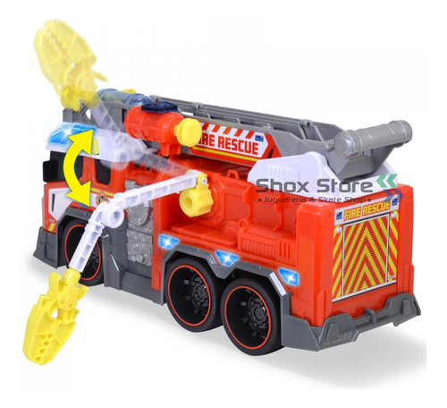 Vehiculo Dickie Toys Ambulancia O Camion Bomberos Luz Sonido