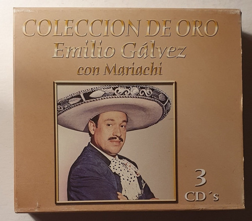 Cd Emilio Galvez + Con Mariachi 3cds + Coleccion De Oro