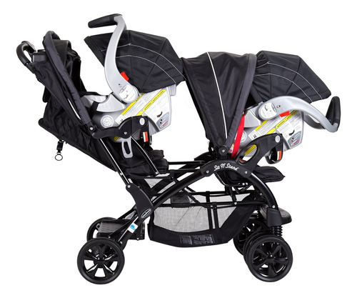 Carriola Doble Sit And Stand De Baby Trend Onyx (Usado)