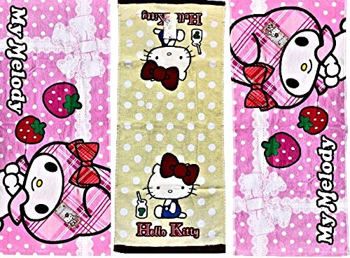 Hello Kitty - Juego De Toallas De Mano De Rizo (13.4 X 31.5.