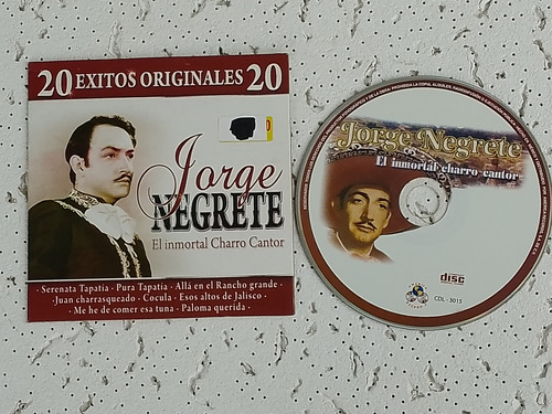 Cd Jorge Negrete 20 Exitos Originales