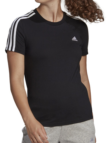 Remera adidas Moda Essentials 3s W Mujer Ng Bl