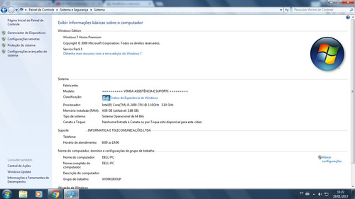Pc Dell Intel Core I5 2400, 4gb, 500gb Hd