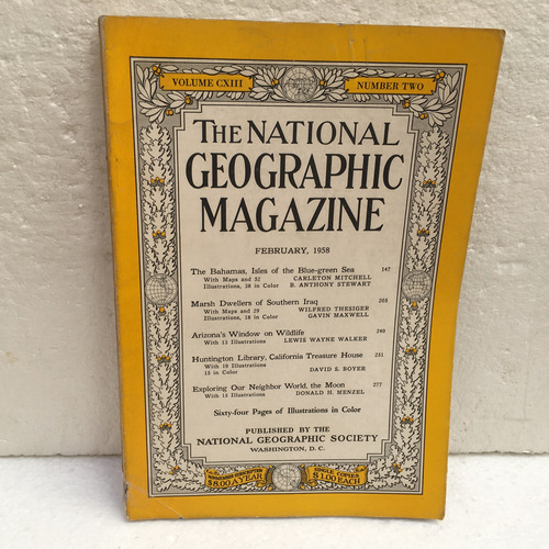 Revista The National Geographic Magazine, 1958