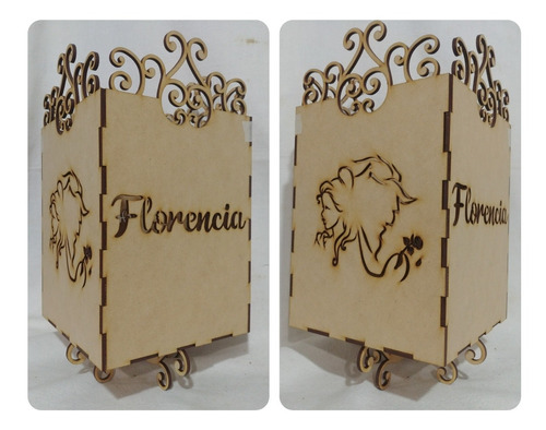 Centro De Mesa Fanal Personalizado 30x15cm Fibrofacil X 6 U.