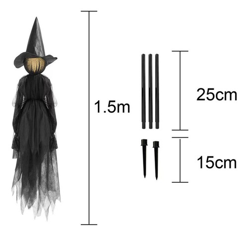 Adorno De Manos De Brujas Gritando, 3 Decoraciones De