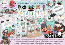 Comprar Kit Imprimible Candy Bar Toca Boca Toca Life Editable