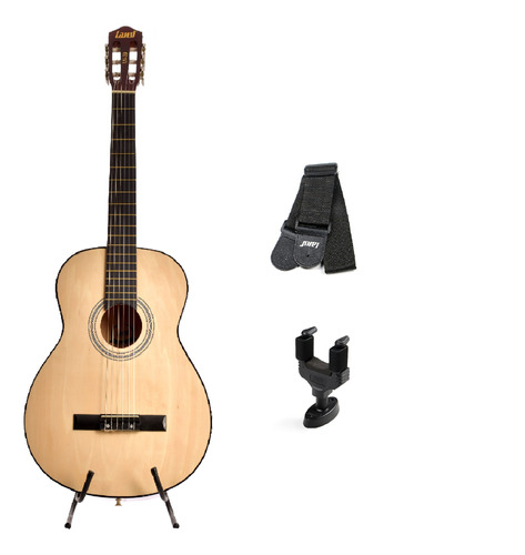 Kit Violão Land Acustico Nylon Ln-39 + Suporte + Correia