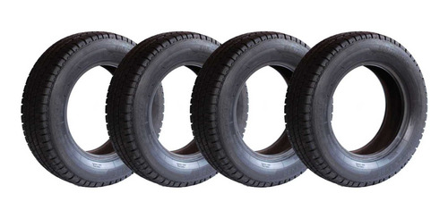 Kit 4 Pneu 205/70/15 C Remold Com Borracha Vipal +4 Bicos