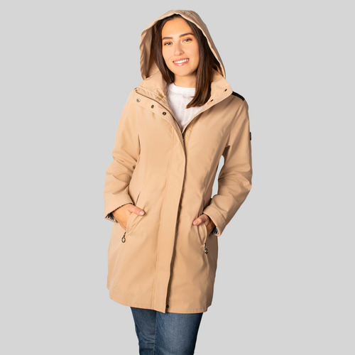 Chamarra Mujer Con Capucha Gabardina Softshell Greenlander