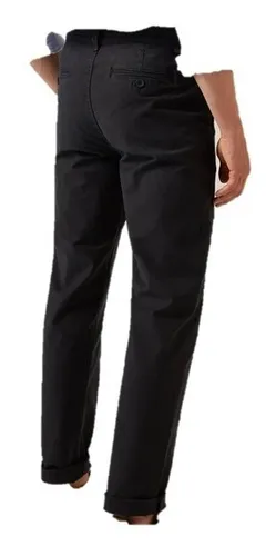 Pantal n Springfield Hombre Negro Chinos Slim Fit 32