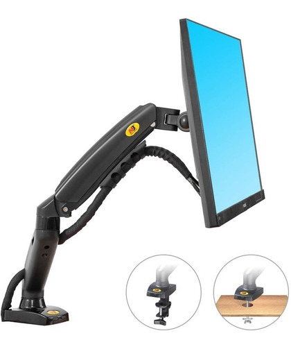 Imagen 7 de 10 de Soporte Brazo Doble Monitor Flexible A Mesa Nb F80 17 A 30