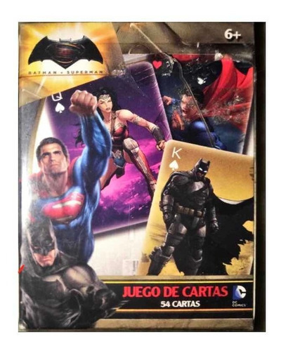 Batman Vs Superman - Juego De 54 Cartas De Poker - Importado