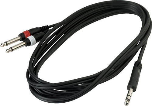 Imagen 1 de 10 de Cable Warwick Plug Stereo A 2 Plug Mono 3m