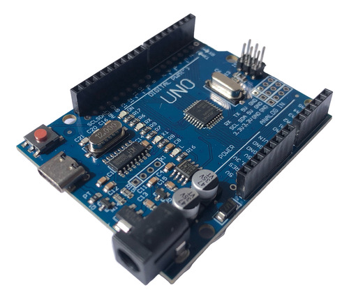 Placa Compatível Arduino Uno R3 Smd Ch340 Usbc + Cabo Usb-c