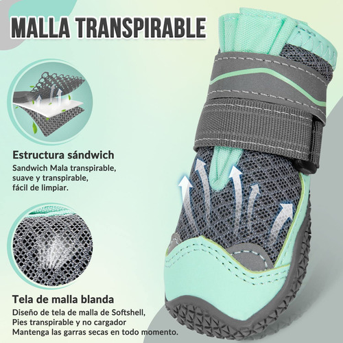 Zapatos Para Perro De Transpirable, Cómodas Botas
