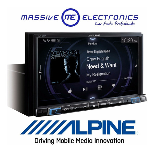 Autoestereo Alpine Ilx-207 Apple Carplay Android iPhone