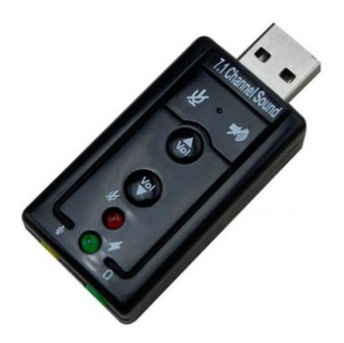 Tarjeta De Sonido Externa Usb 7.1 Mic 3.5 Audio Pc