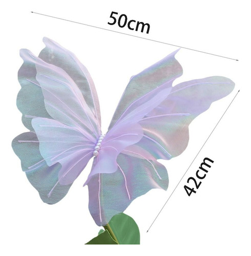 Mariposa Artificial De Hilo De Seda 3d Para Exteriores