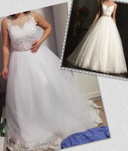 Vestido De Noiva Ruby Cristal Princesa Com Tulle Maribels