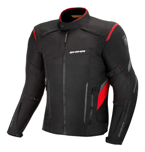 Chaqueta De Hombre P/ Motocicleta Shima Rojo Y Negro, X-l