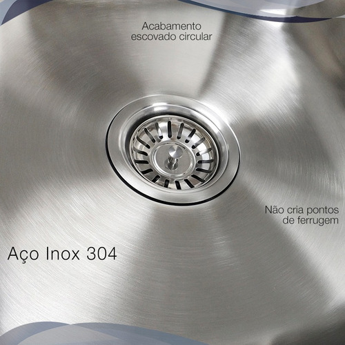 Cuba Cozinha Gourmet Com Acessórios Lixeira Inox 304 Tubrax