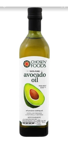 Aceite De Aguacate 100% Puro X 750 Ml - L a $88