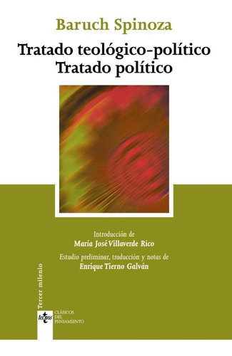 Tratado Teológico-político Tratado Político Spinoza Tecnos