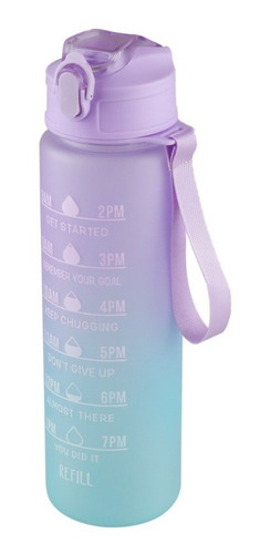 Imagen 7 de 10 de Botella De Agua Motivacional 800ml Termo Cilindro Vaso