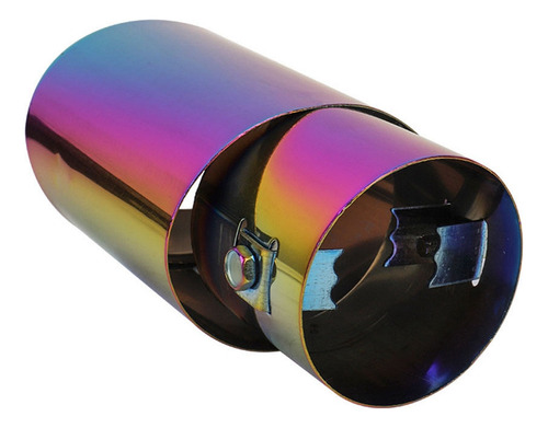Tubo De Escape Recto Multicolor Redondo Con Garganta Trasera
