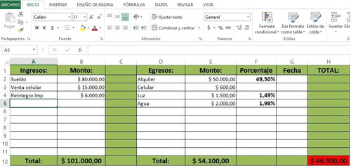 Excel Contable, Mejora Tus Finanzas. Educacion Financiera