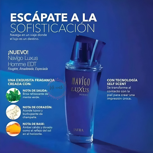 Jafra Navigo Luxus Perfume Para Hombre 100ml Original
