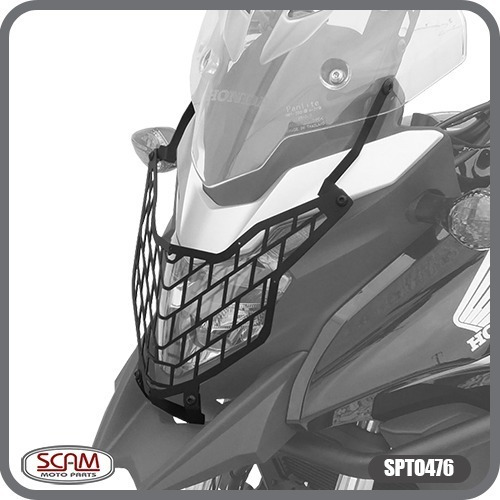 Protector Farol Acero Carbono Cb500x 2018-2019 Scam  Mk Moto