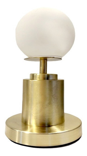 Velador Vintage Globo - Lámpara De Escritorio/mesa De Luz Color De La Estructura Bronce Bronce