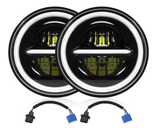 Faro Led Blanco/ambar 7 Pulgadas Machito Jeep Fj40 Rubicon 