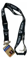 Comprar Lanyard Portagafetes Y Llaves Nba Brooklyn Nets Negro