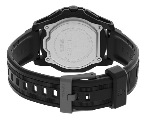 Reloj Timex Ironman Tw5m57800vt Caballero Digital Corr Sili Correa Negro Bisel Negro